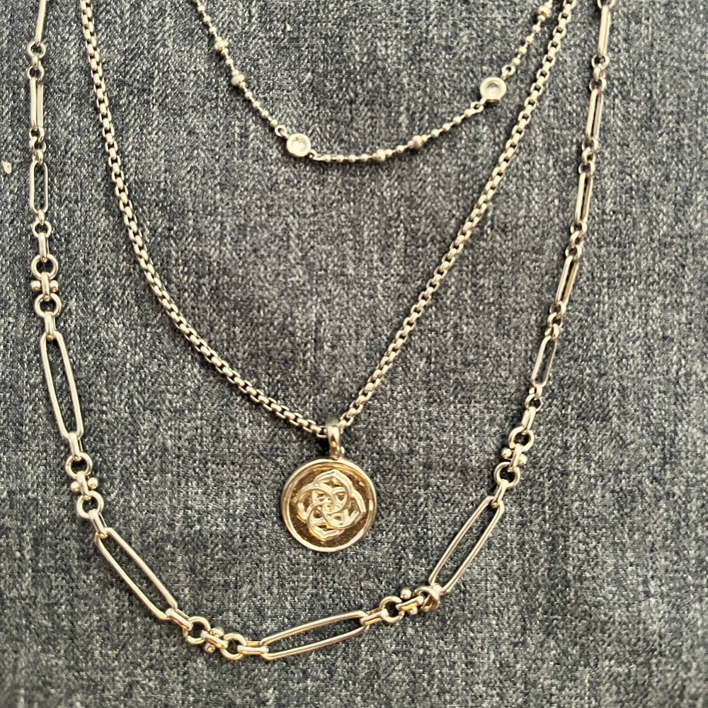 Kendra Scott triple strand necklace